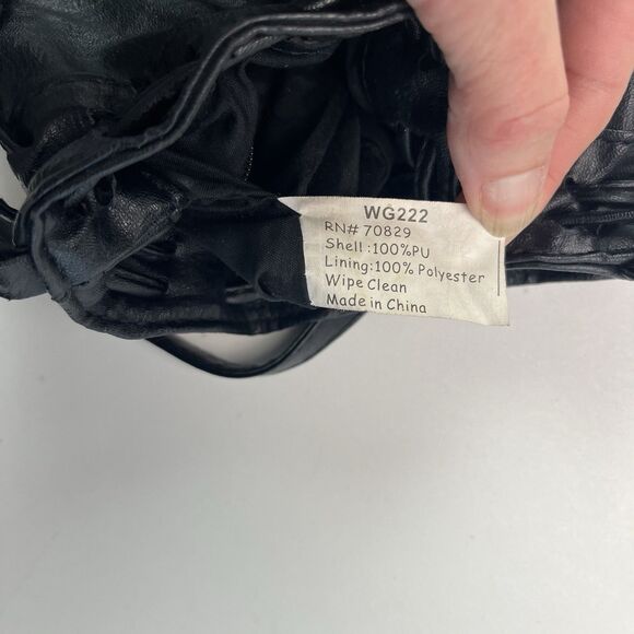 Studded Tassel Crossbody Bag Faux Leather Boho Indie Western Grunge Festival - Picture 11 of 11